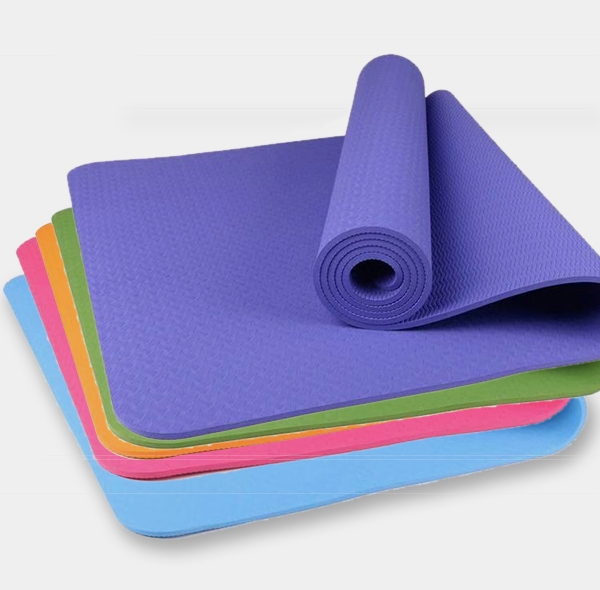 Pure color leaf tpe yoga mat